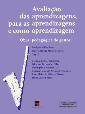 cover image of Avaliação das aprendizagens, para as aprendizagens e como aprendizagem